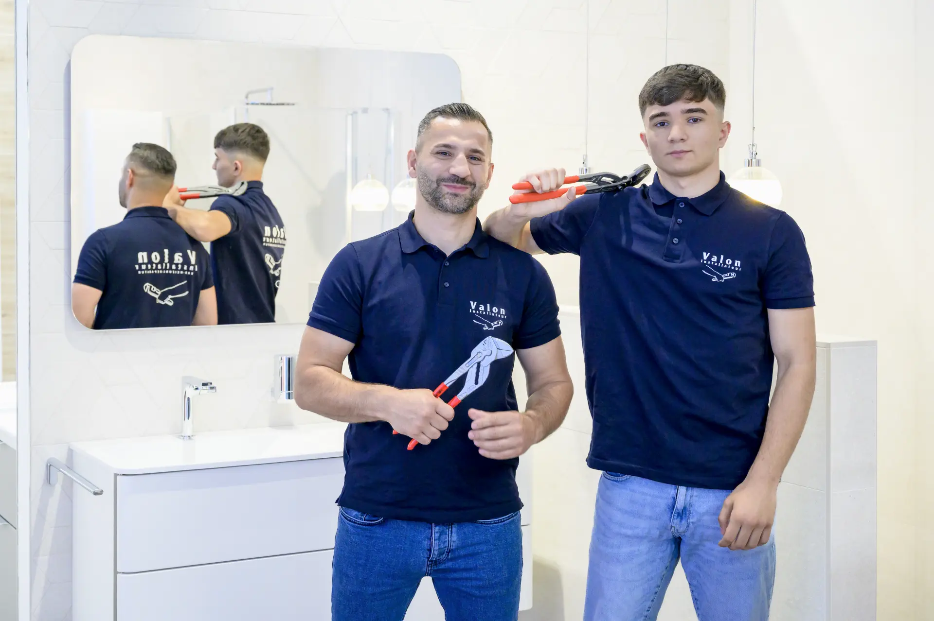 Valon Installateur Team und Arbeit